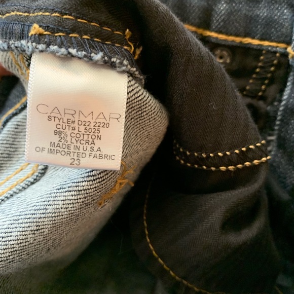 LF Carmar Skinny Knee Split Jeans 23 x 30L - Picture 6 of 6